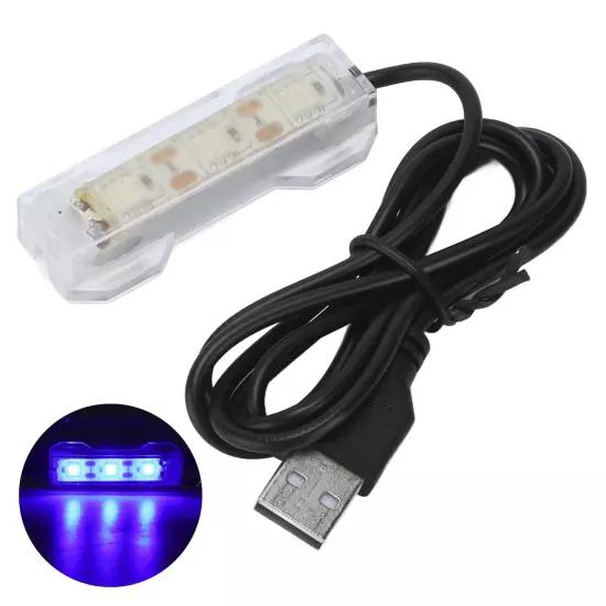 1Pc Blue Light Small Aquarium Led Light, Multicolor Led Fish Tank Light for F...