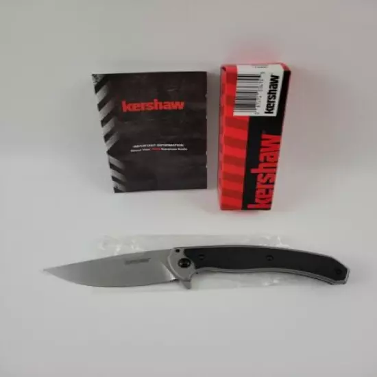 Kershaw 1086 Strobe Hunting Plain Edge Folding Knife - New Old Stock 