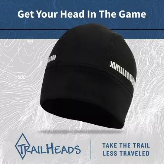 TrailHeads Black Power Cap with Reflective Accents, HyperReflect, One Size