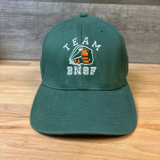 BNSF Railway Hat Cap One Size Green Orange Trains Team