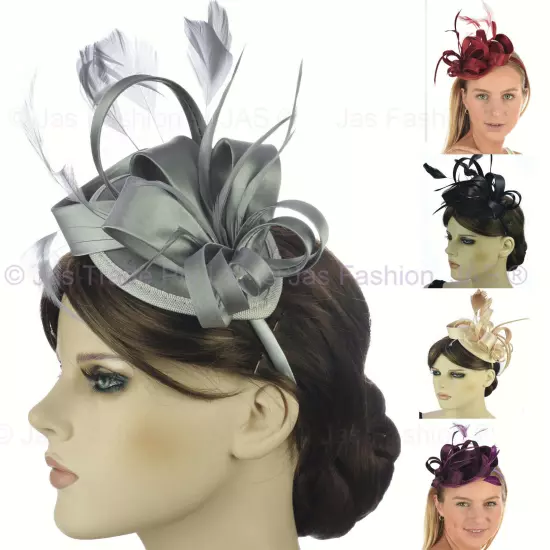 Spring Racing Race Party Melbourne Cup Feather Headband Hairband Clip Fascinator