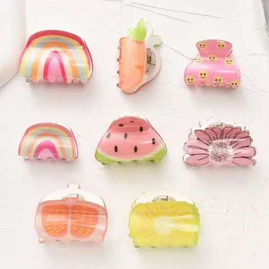 Fruit and Vegetable Hair Claw Clip for Women Small Headpiece Hair Accessories