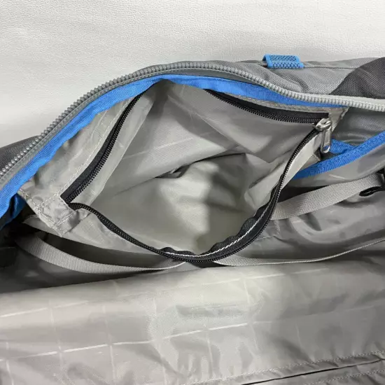 REI Explorer Expedition Wheeled Rolling Travel Duffel Bag Luggage Blue Black