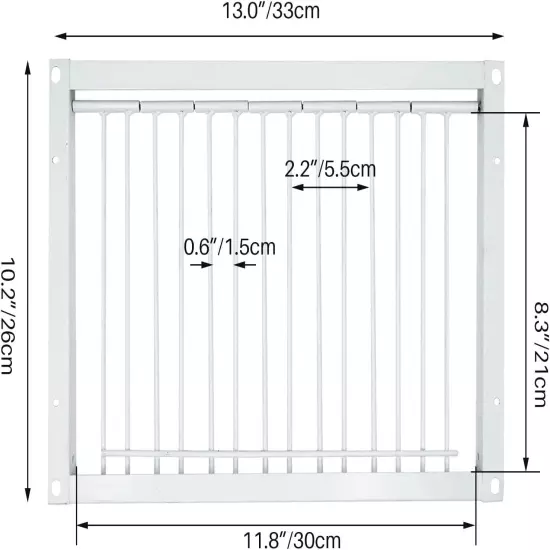 11.8In/30Cm Pigeon Cage Door One Way Entrance Door Bird T Trap Birdcage Iron Wir