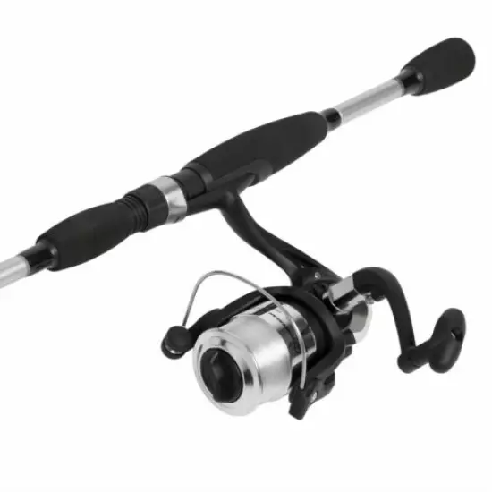 Strike Series Silver Open Faced 2 Pc Long Rod and Reel Combo Fishing Pole