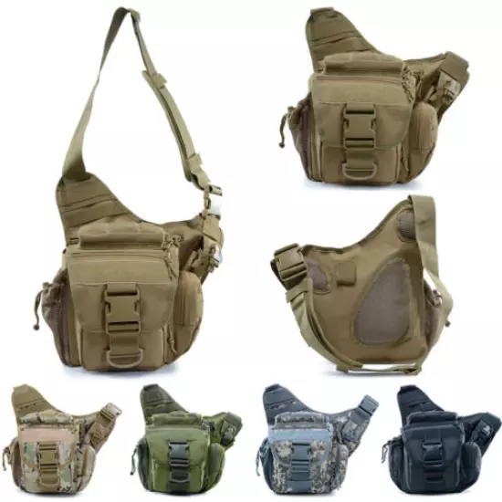 Tactical Camera Messenger Bag Military Hiking Shoulder Backpack EDC Sling Pack