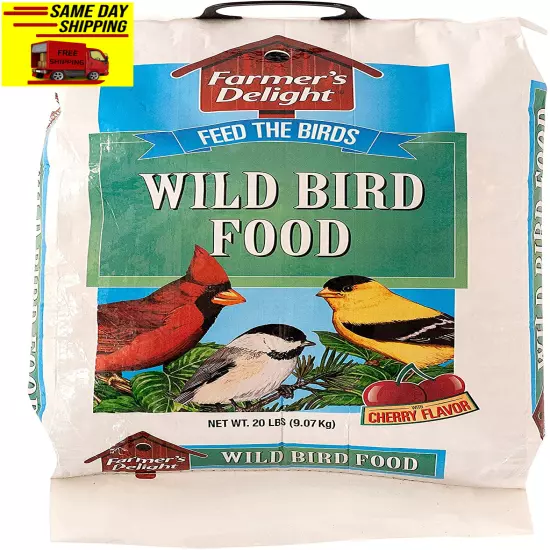 Wagner'S 53003 Farmer'S Delight Wild Bird Food with Cherry Flavor, 20-Pound Bag