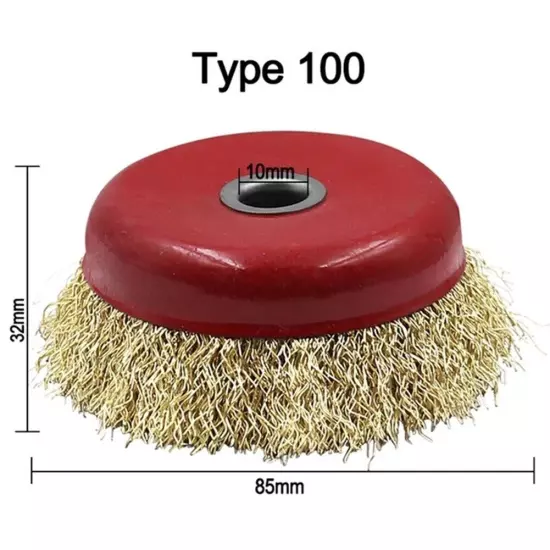 Steel Wire Brush Brush Power Tool Polishing Tool Steel Wire 1 * Copper Plated