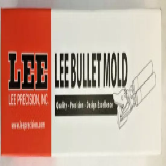 LEE 90358 45ACP .452 DIAMETER 255 GRAIN 2-CAVITY BULLET MOLD 452-255-RF 