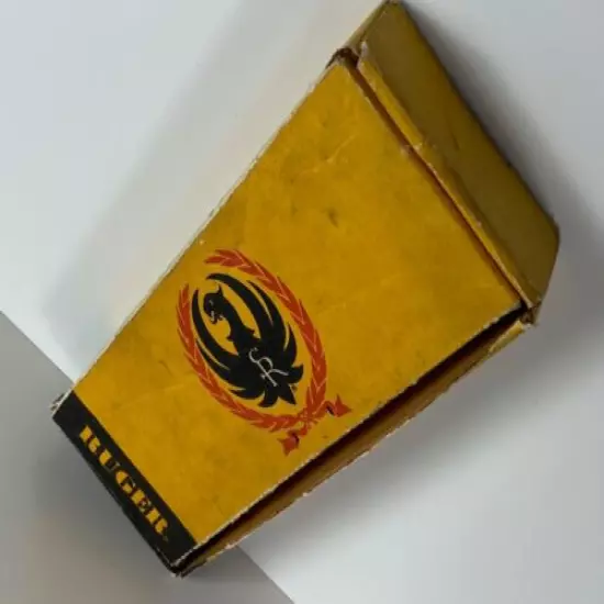 VINTAGE RUGER BLACK AND YELLOW BOX only empty collector unmarked