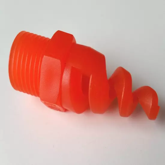 50 pcs New 1" DN25 Polypropylene PP Spiral Cone Spray Nozzle 1 " BSPT