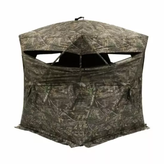 Rhino Blinds Hunting Deer Ground Blind Realtree Edge Camo Oversized Hub Style