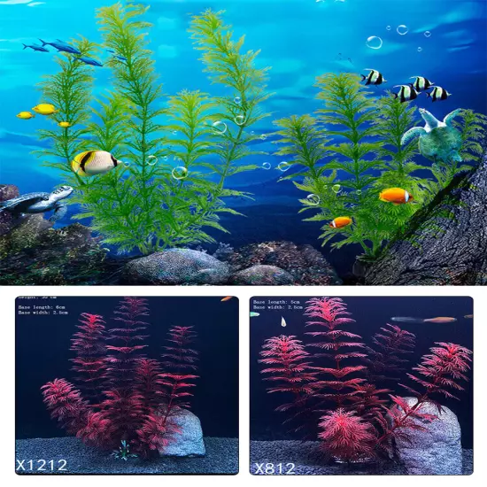 Plastic Fake Aquatic Plants Fish Tank Landscaping Aquariums Water Plants Decor,