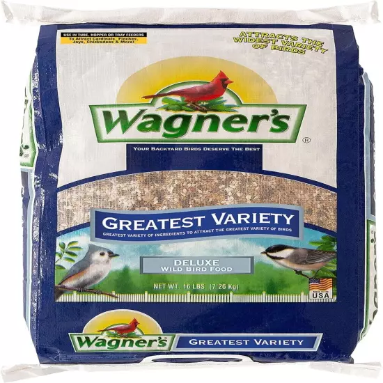 Greatest Variety Blend Wild Bird Food, 16-Pound Bag