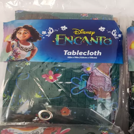 Disney Encanto Plastic Reusable Birthday Party Tablecloth Supplies Decor Lot 4