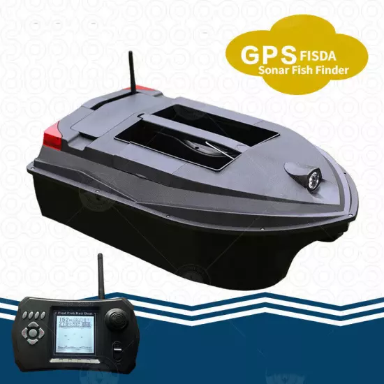 FISDA 10A Remote Control Sonar Fish Finder Fishing Bait Boat with GPS System