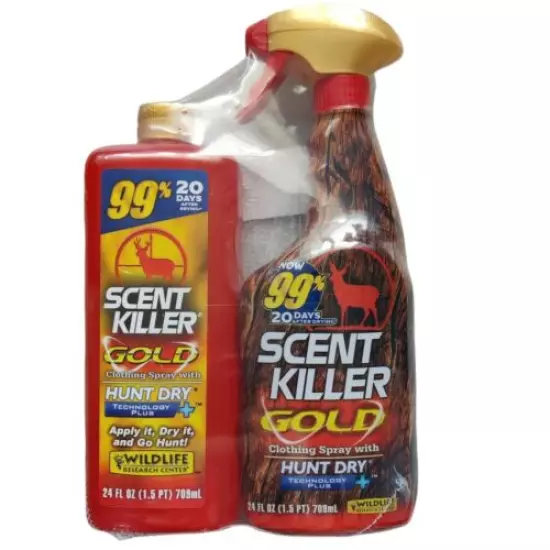 Scent Killer 1259 Wildlife Research Gold 24/24 Combo, 48 oz.