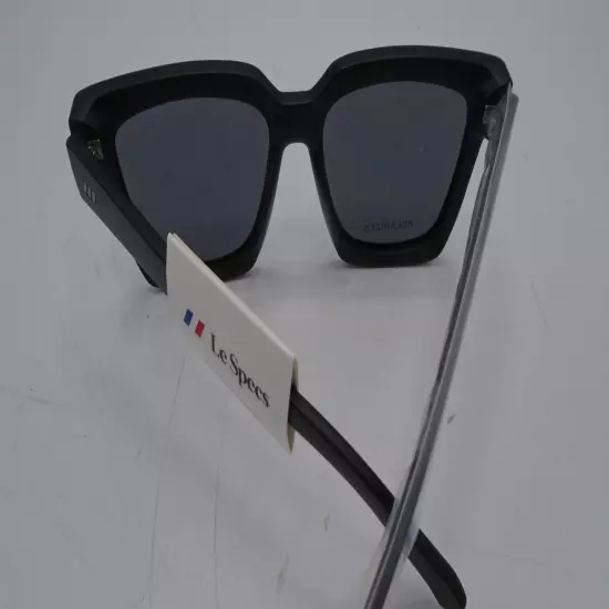 Le Specs Weekend Riot Oversized Square Sunglasses Matte Black One