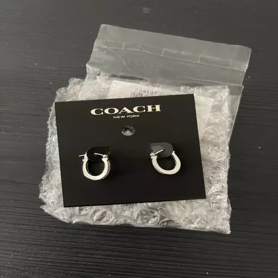 New Coach Earrings Silver