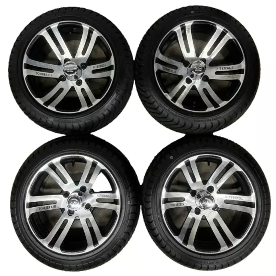 Set Of 4 205/40/14 Golf Cart Wheels & Tires Takeoffs (Read Description)