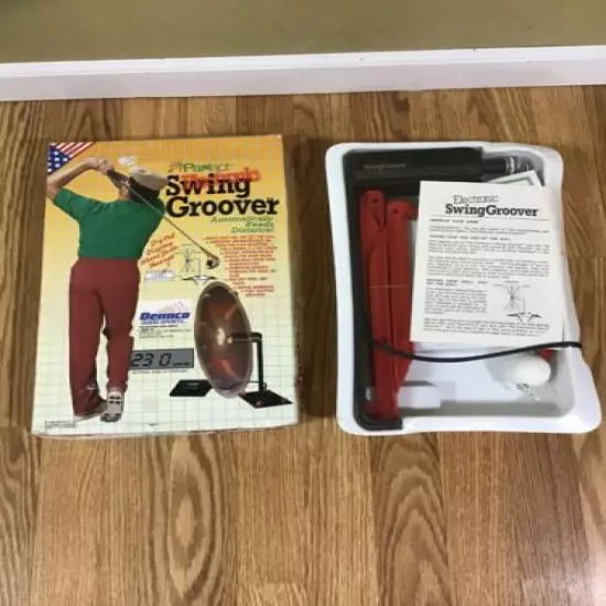 VTG NEW SEALED DENNCO ELECTRONIC SWING GROOVER w/ DISTANCE METER Golf Gift Idea