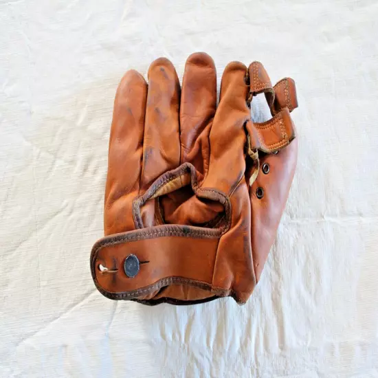 Vintage Leather Baseball Glove