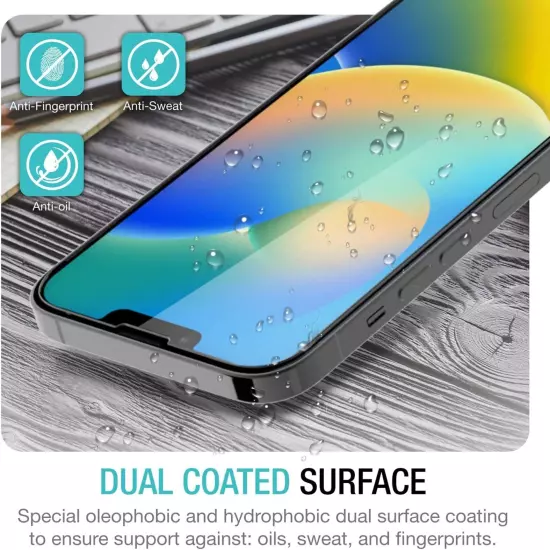 For iPhone 16 15 14 13 12 11 Pro Max Tempered Glass Screen Camera Protector