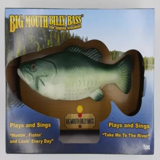 2021 Gemmy Big Mouth Billy Bass Motion Activated Singing Fish New In Box