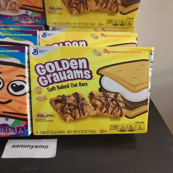 Cinnamon Toast Crunch & Golden Grahams S'mores Soft Baked Oat Bars 6ct x 8 Boxes