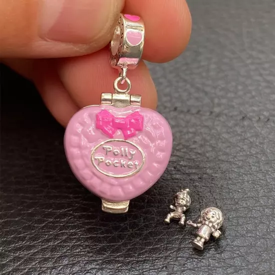 PRESALE 925 Sterling Silver perfect playroom polly pocket charm for bracelet