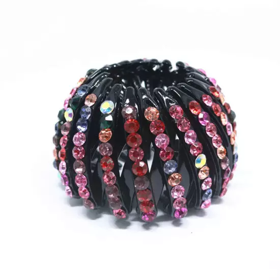 Women Bird Nest Expanding Ponytail Tail Hair Bun Holder Clip Claw Girls Hairpin