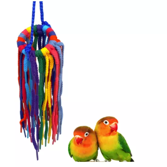 Aglet Heaven Parrot Bird Toy 11.00" High X 2.25" Wide, Conure Quaker Cockatiel