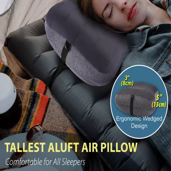 Trekology AlUFT PRO Inflatable Camping Pillow, Backpacking Pillow, Travel Pillow