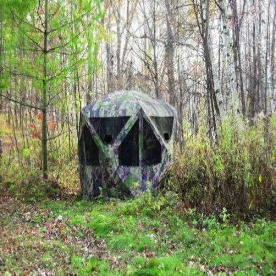 NEW Barronett Pentagon PT550BW Bloodtrail Backwoods Ground Blind 3-Man Hunting 