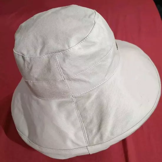 Panama Jack Bucket Sun Hat Size OS Tan