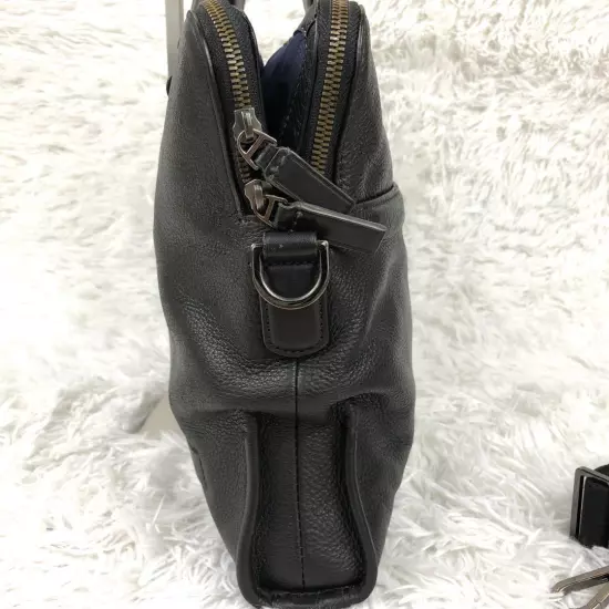 All Leather Tumi Business Bag 2Way Black 3 Layer Grained A4 Available