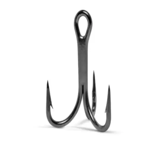 VMC 4x-Strong Treble Hook - 9626 O'Shaugnessy-Black Nickel-Choose Hook/Pack Size