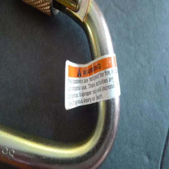 OMEGA - STEEL CARABINERS - LOT OF 2 - # OP716S3 - NEW OLD STOCK -53 KN- MADE@USA