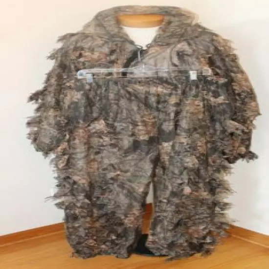 Vintage USA Mossy Oak Break Up Leafy Suit Size XXXL Full face hood Turkey USA