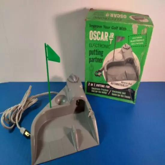 Complete Vintage 1960's OSCAR Jr. Electronic Automatic Putting Partner WORKS!