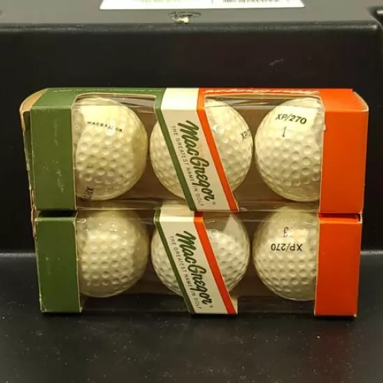 Vintage MacGregor XP/270 Wound Golf Ball Original Package Qty 2 - 3Pk Sleeve