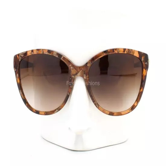 Dolce Gabbana D&G 4162P 2550/13 Sunglasses Marble Brown w/ Gold Logo