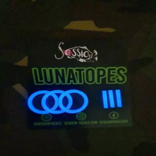 LUNATOPES BY SESSION TACKLE. RECHARGEABLE LIGHT UNITS TO FIT ND T3 PRO BOBBINS