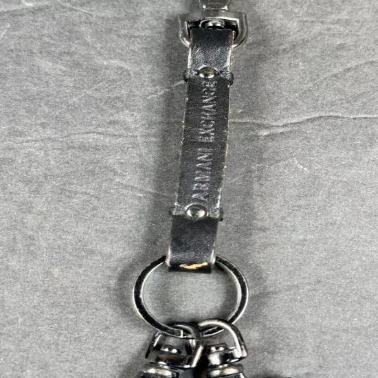 ARMANI EXCHANGE Designed In Italy Leather Key Chain