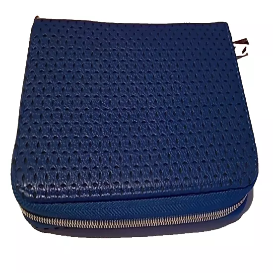 Thirty One 31 All About the Benjamins Daring Cobalt Petal Punch Wallet Wristlet