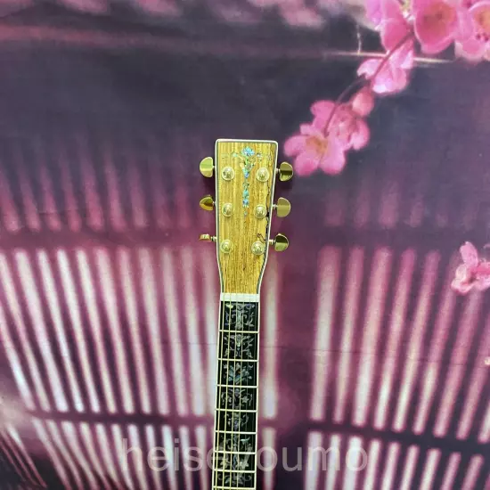 D-45 Map pattern veneer acoustic guitar 6 strings Abalone inlaid fingerboard