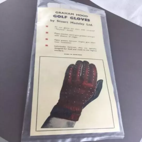 Graham Hood England Ladies Leather Golf Glove Size 7 Vintage New Old Stock