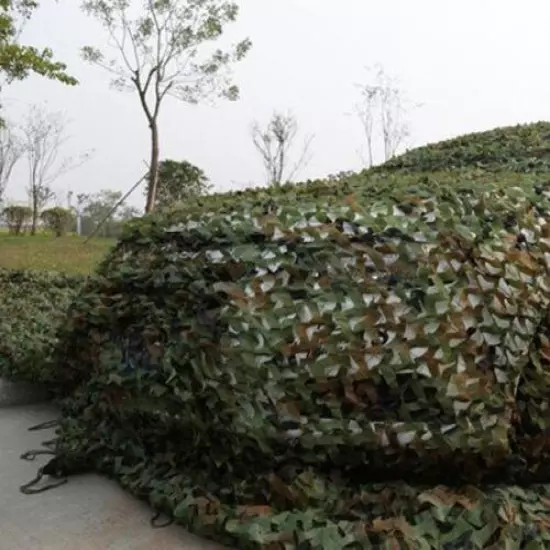 New Camouflage Camo Net Netting Cover Blinds Jungle Military Tarp fu 4M*6M