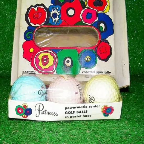 PRINCESS GOLF BALLS KABRIKO JAPAN 1960S NEVER OPENED MINT LADIES