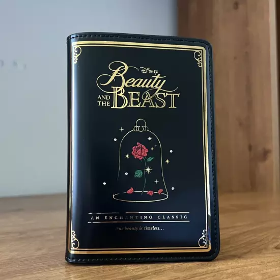 NWT Disney X Kate Spade Beauty And The Beast Passport Holder Card Case Leather